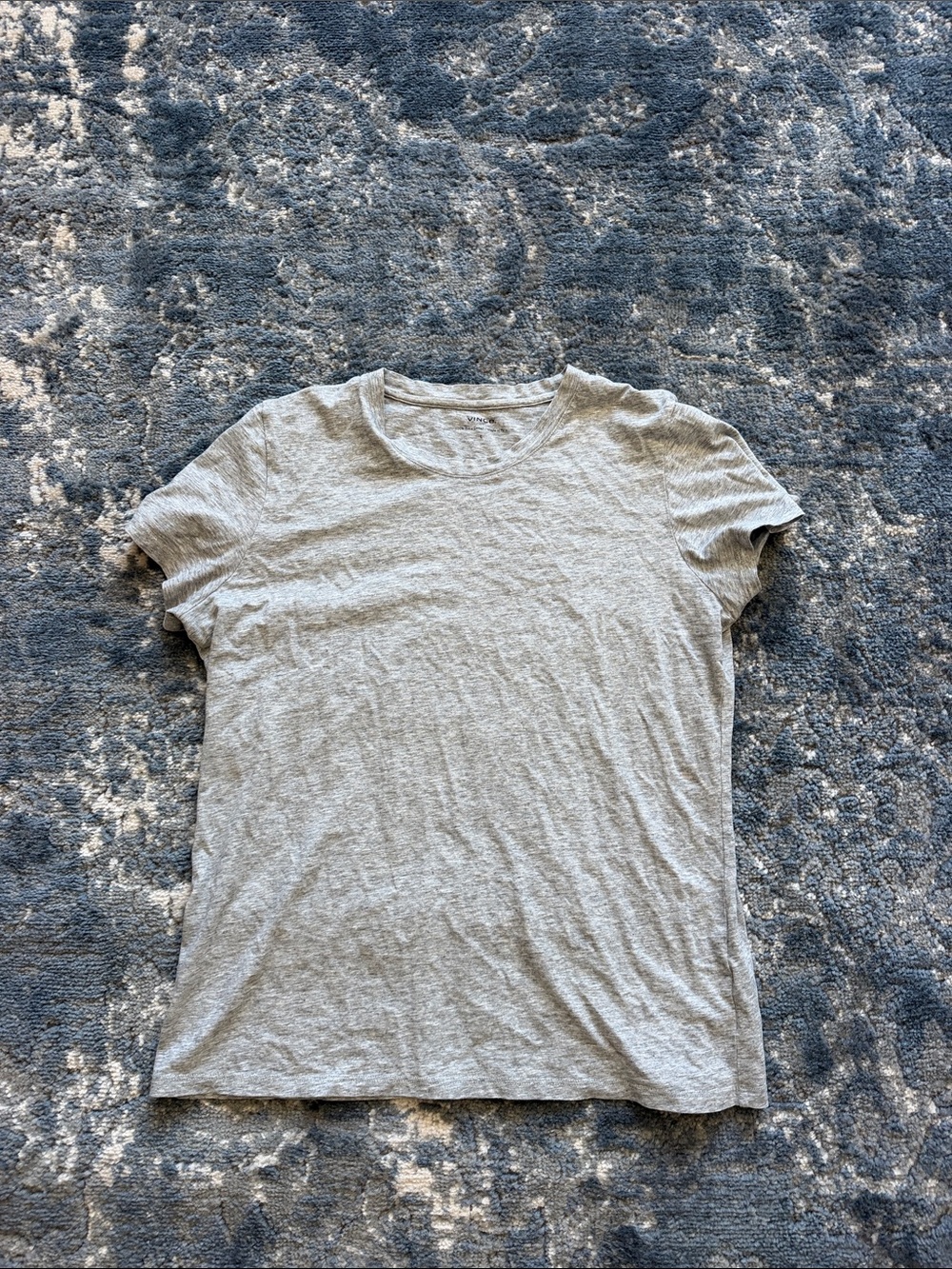 Vince Women's Heather Gray Crewneck Tee